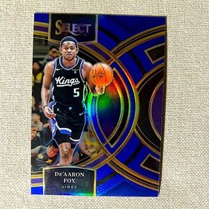 De’Aaron Fox 23-2024 Panini Select Sacramento Kings Premier NBA Basketball Card